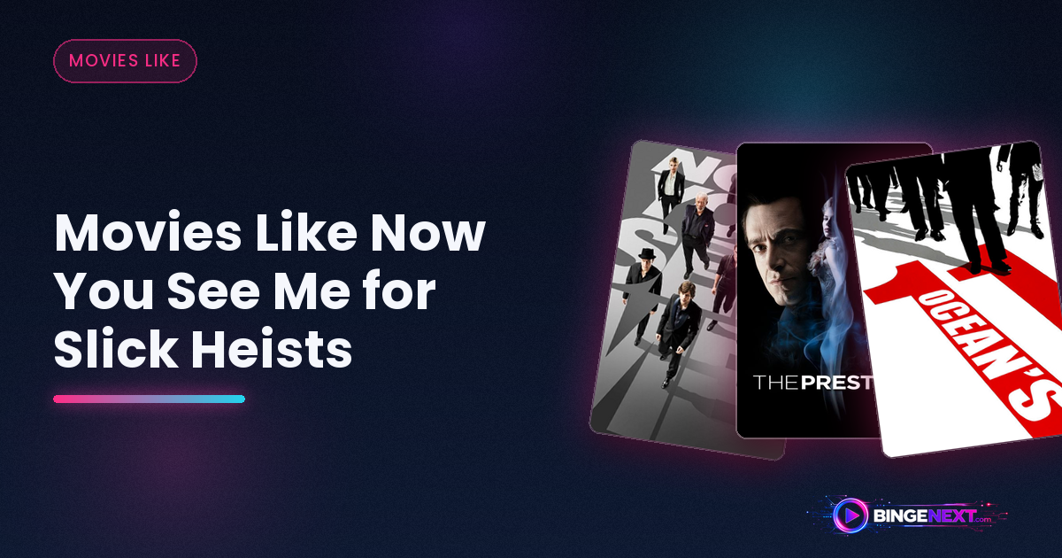 Movies Like Now You See Me for Slick Heists on BingeNext